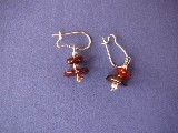 Folk jewelry - Earings amber