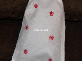 Embroidered linen bag pattern Kurpie 24x16 (gs-6)
