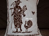 Pillowcase hand embroidered, Mazury pattern 33x26 (jw-8)