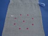 Embroidered linen bag 38x31 (gs-6)