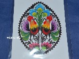 Wycinanka ludowa, owicka - Pocztwka. Aur koguty owickie 10x15 (8)