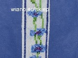 Bookmark cross stitch embroidered (bw-2)