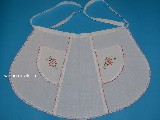 Embroideried linen apron (kś-13)