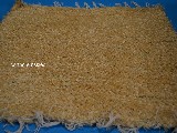 Chodnik baweniany (wycieraczka) rcznie tkany zocisty 65x50