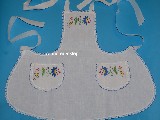 Embroidery linen apron. Kashubian. Hand made (kś-2)