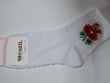 Socks folk for women. Size 38-40, white