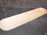 Naczynia drewniane, miska płaska - miska dł. 63 cm, szer. 14 cm